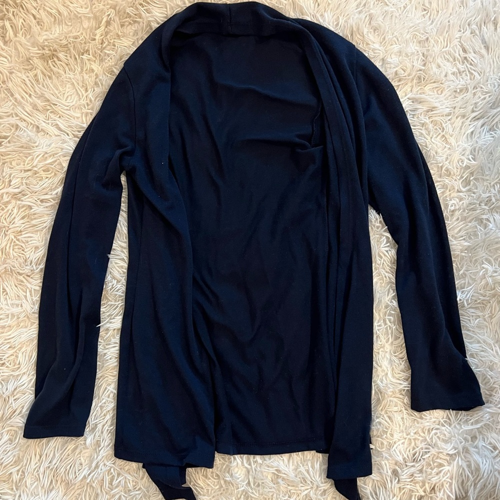 Navy blue 41 hawthorn cardigan, size m/l